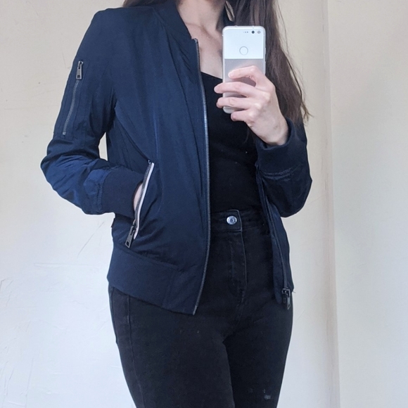 NWT Levi's Bomber Jacket, Navy, Size XS - Picture 6 of 8